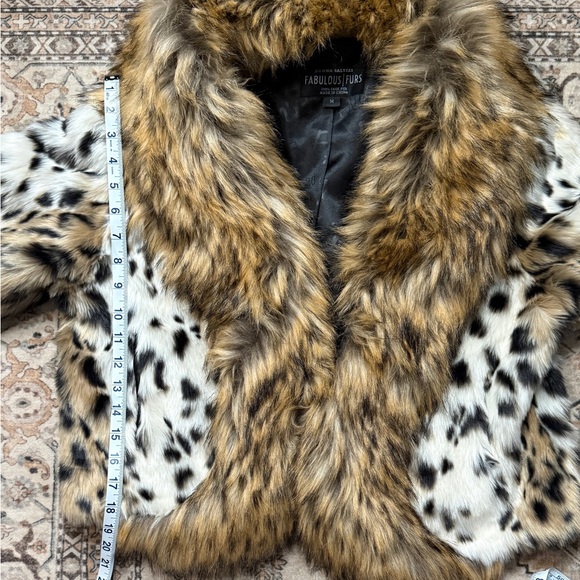 Donna Salyers Fabulous-Furs Faux Fur Animal Print Jacket - Size Medium - Picture 9 of 11